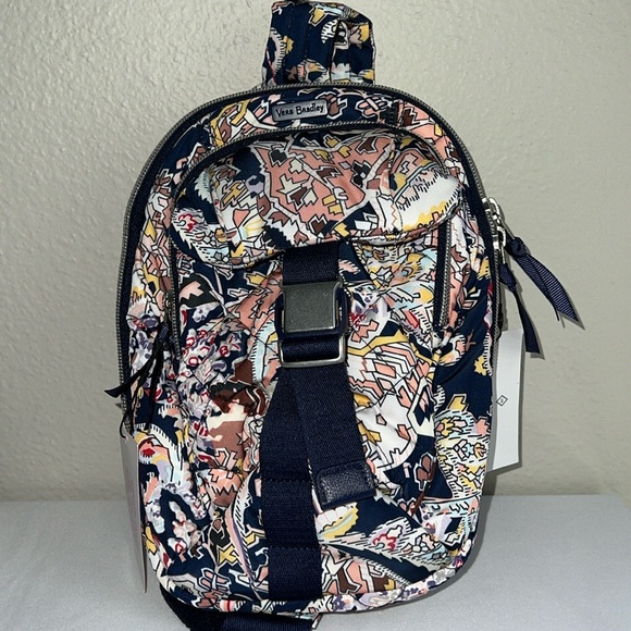 Vera Bradley Utility Sling Backpack-Tangier Paisley - Picture 9 of 15